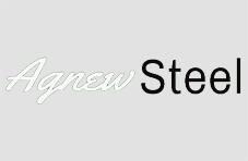 Agnew Steel logo with elegant typography.
