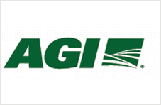 AGI logo with green and white design.